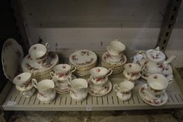 A large quantity of Royal Albert Lavender Rose tea ware with plates etc.