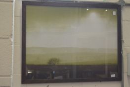 Misty landscape, photographic print.