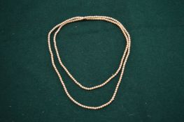 A seed pearl necklace.
