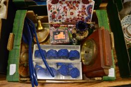 Miscellaneous collectables to include a barometer, satsuma vase etc.