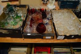 A quantity of glassware.