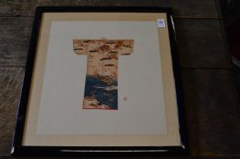 20th century Chinese School, a fine study of a design for a court robe, framed and glazed.