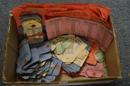 A collection of old farmers and other tickets.