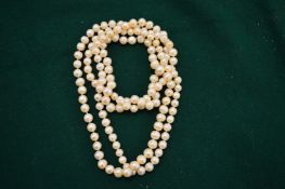 Pearl necklace.