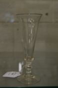 A 19th century wine or cordial glass.