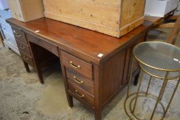 A pedestal desk.