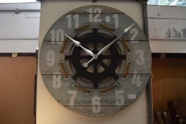 A nautical themed wall clock.
