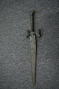 A bronze dagger.