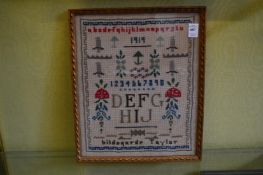 Hildegarde Taylor, two samplers.