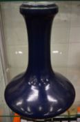 A good large Chinese sacrificial blue porcelain vase.