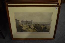 A group of six topographical engravings.