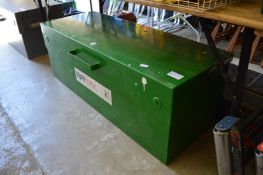 A large Tuff Bank Armorgard steel tool chest with key.