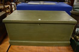 A painted pine trunk.