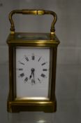 A good brass carriage clock.