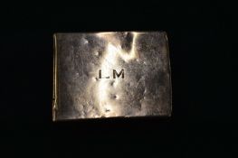 Silver cased magnifying glass.