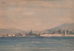 Lady Mary Davis (1866-1941), view across a bay, 5