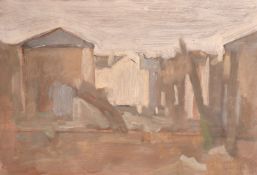 Georges Weissbort (1928-2013), a collection of four landscape views, oil, each around 10