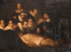 After Rembrandt, 'The Anatomy Lesson of Dr. Nicolaes Tulp, oil on canvas, 14