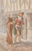 Josepf Morewood Staniforth (1863-1921), 'A Good Story Wasted', watercolour, signed, 12.5