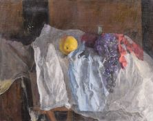 Georges Weissbort (1928-2013), a still life with grapes and a lemon 14