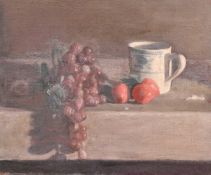 Georges Weissbort (1928-2013), a still life with grapes along with another also with grapes, oil