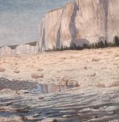 Frank Hills (20th Century), 'Birling Gap', watercolour and gouache, signed with initials and dated