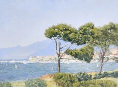 Impressionist School, 20th Century, a view thought to be St. Florent, Corsica, oil on canvas