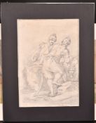 Attributed to Thomas Barker of Bath (1769-1847) - Pencil drawing - Roman soldiers, signed in ink,