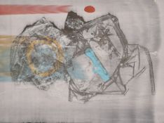 Walter Hoyle (1922-2000), 'January Landscape', original print, mixed method, signed and inscribed in