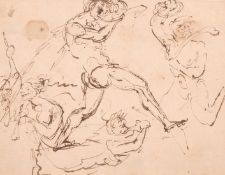 William Lock the Younger (1767-1847) - Pen and ink drawings, (4).