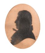 A 19th Century Silhouette portrait of a gentleman, 2.75