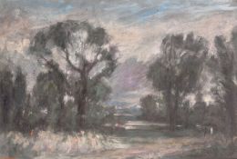 Georges Weissbort (1928-2013), 'A Long Walk', oil on canvas laid down, 15