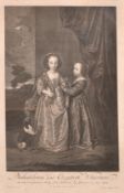 Pieter van Gunst after Van Dyck, 'Philadelphia and Elizabeth Wharton', 18th Century line