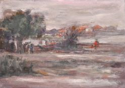 Georges Weissbort (1928-2013), a collection of five landscape views, oil, each around 10