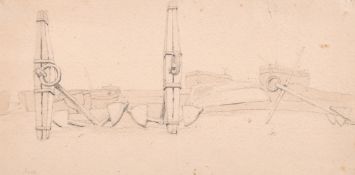 Samuel Prout (1783-1852) - Pale brown wash over pencil -