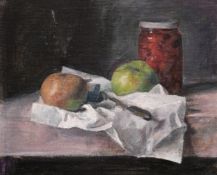 Georges Weissbort (1928-2013), still life of an artichoke and other objects, along with another