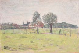 Georges Weissbort (1928-2013), 'A Sunny Day in France', oil on board, 19.5