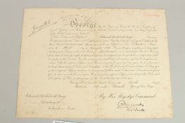 LIEUTENANT EDWARD ARCHIBALD MAY. 9th BATTALION LONDON VOLUNTEER REGIMENT. Document and Seal, dated