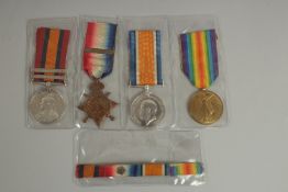 WALTER BOYCE. ROYAL ARMY MEDICAL CORPS. PTE 15229. SOUTH AFRICA STAR, SOUTH AFRICA RIBBON 1902 and