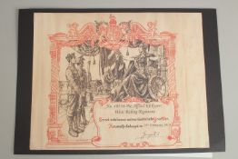 PTE ALBERT KIRBYSON 40154. WEST RIDING REGIMENT. Honourable discharge 25th February 1919.