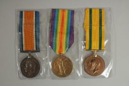 HARRY FORESTER. CHESHIRE REGT. PTE 50812. TRIO with ribbons with Volunteer Medal.