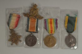WILLIAM G. VAUX. ROYAL FIELD ARTILLERY. SGT 740248. TRIO with ribbons plus a TERRITORIAL FORCE
