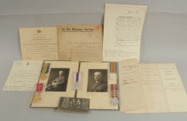 CAPTAIN A. B. MATTINSON. ARMY VETERINARY CORPS. A GROUP OF FIVE DUPLICATE MEDALS. DUPLICATES MEDALS: