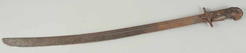 AN ISLAMIC SWORD for restoration. 80cm long.