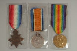 JAMES MAURICE. WARWICKSHIRE REGT. and LABOUR CORPS. PTE 11407. TRIO with ribbons. Two medals no