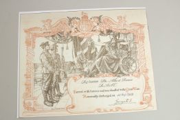 PTE ALBERT RIXON R4/111000. ROYAL ARMY SERVICE CORPS. Honourable Discharge 15th April 1919.