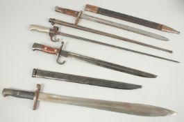 FOUR VARIOUS BAYONETS.