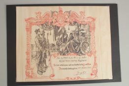 LANCE CORPORAL W. L. G. SALES G/9883. ROYAL WEST SURREY REGIMENT. Honourable Discharge 14th March