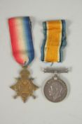 A 1914-1915 STAR, B.E. HAYES R.F.A, 20859. 1914-1915 medal.