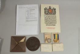 PRIVATE ROBERT RAYMOND COOPER 43093. 1st / 4th BATTALION NORTHUMBERLAND FUSILIERS. DUO with boxes